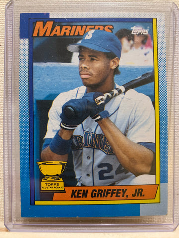 1990-91 TOPPS BASEBALL #336 - KEN GRIFFEY JR CARD RAW