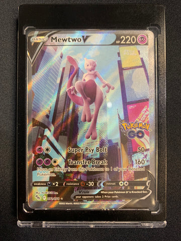 2022 POKEMON GO TCG MEWTWO V ALTERNATE FULL ART #072/078 - PACK FRESH !