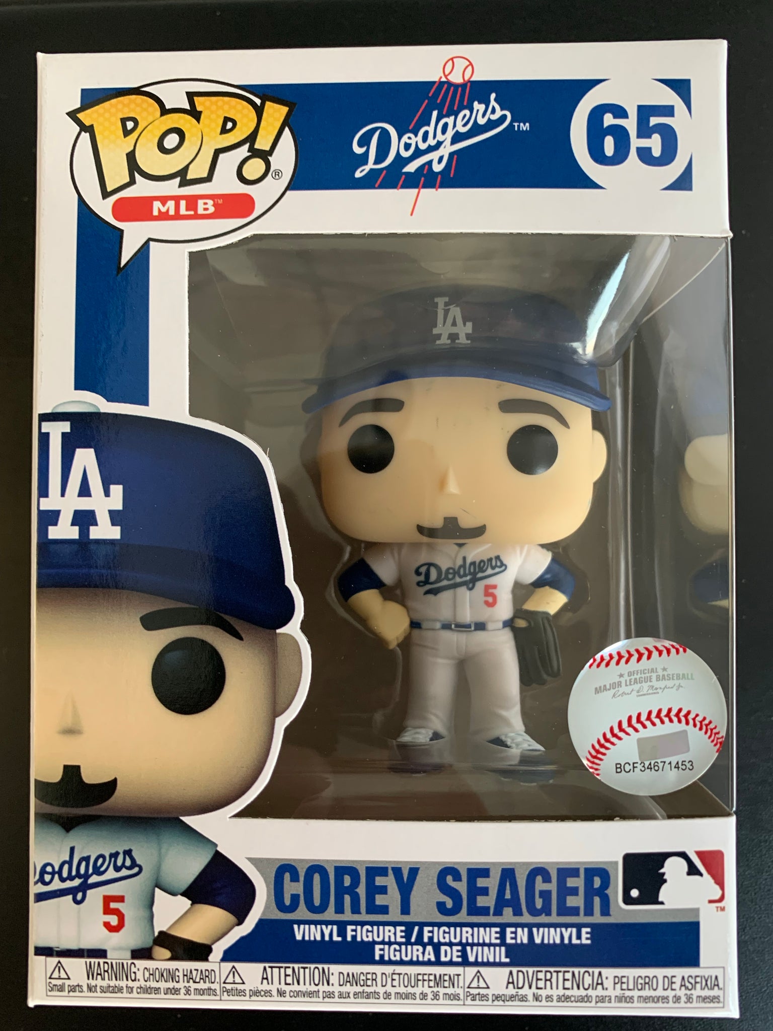 FUNKO POP MAJOR LEAGUE BASAEBALL STARS - 65 COREY SEAGER - LOS ANGELES DODGERS