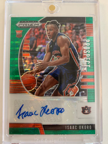 2020 PANINI PRIZM DRAFT PICKS BASKETBALL #PA-10 CLEVELAND CAVALIERS - ISAAC OKORO PROSPECT AUTO 03/25 ROOKIE CARD