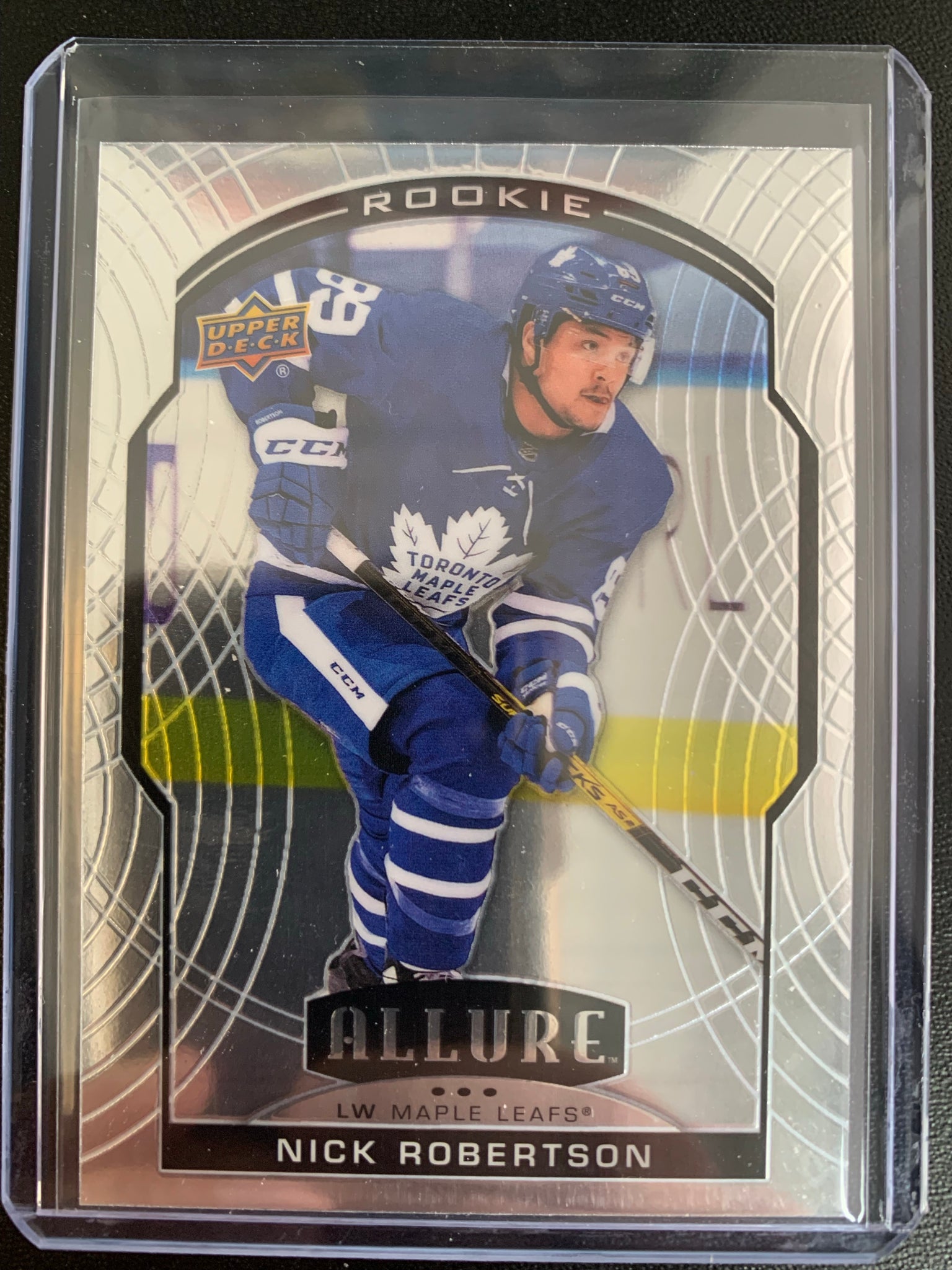2020-21 UPPER DECK ALLURE HOCKEY #99 TORONTO MAPLE LEAFS - NICK ROBERTSON BASE ROOKIE CARD