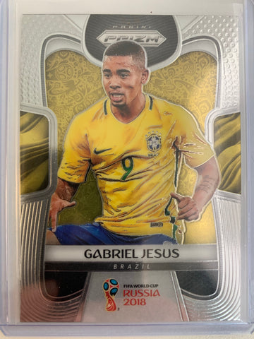 2018 PANINI PRIZM WORLD CUP SOCCER #32 BRAZIL - GABRIEL JESUS WORLD CUP PRIZM CARD