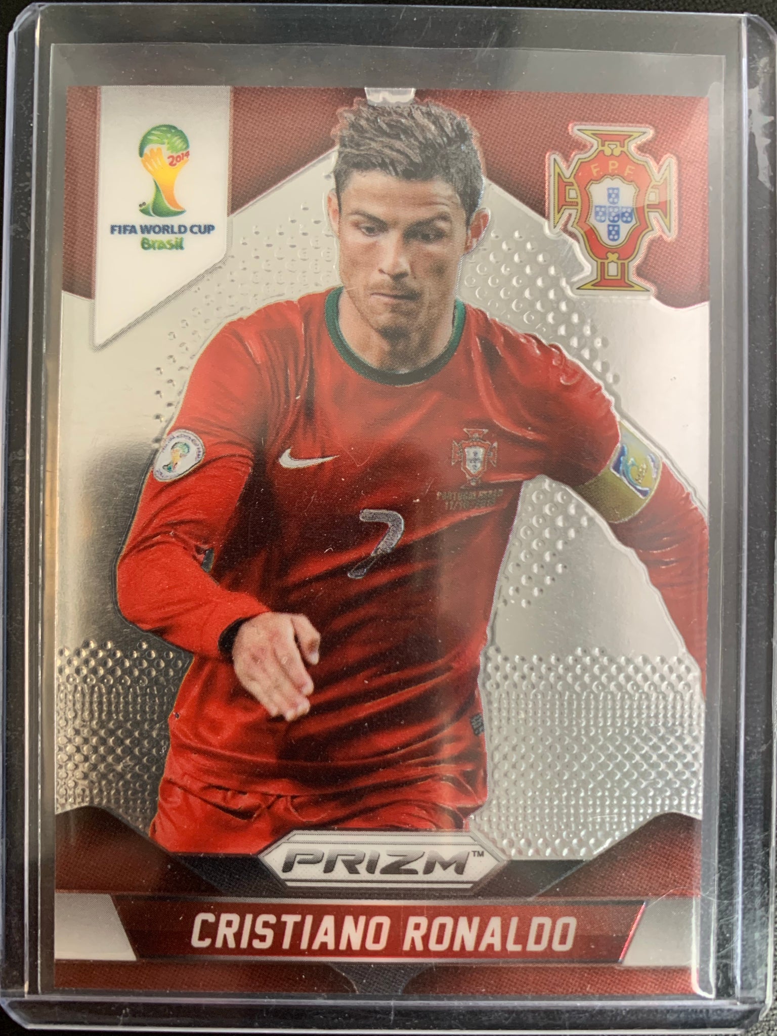 2014 FIFA WORLD CUP PANINI PRIZM SOCCER #161 CRISTIANO RONALDO PRIZM BASE