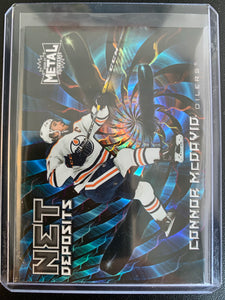 2020-21 UD SKYBOX METAL UNIVERSE HOCKEY #ND-19 EDMONTON OILERS - CONNOR MCDAVID NET DEPOSITS INSERT CARD