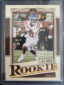 2021 PANINI LEGACY FOOTBALL #162 NEW YORK JETS - ELIJAH MOORE ROOKIE CARD