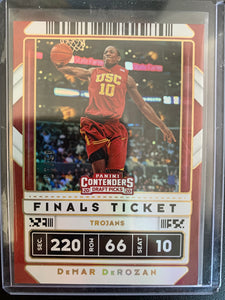 2020 PANINI CONTENDERS DRAFT PICKS BASKETBALL #10 SAN ANTONIO SPURS - DEMAR DEROZAN FINALS TICKET NUMBERED 05/10