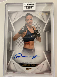 2020 TOPPS UFC STRIKING SIGNATURES # STS-NA - NINA ANSAROFF AUTO NUMBERED 238/386