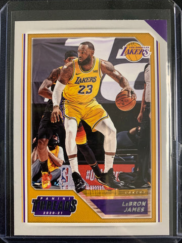 2020-2021 PANINI CHRONICLES NBA BASKETBALL #85 LOS ANGELES LAKERS - LEBRON JAMES PANINI THREADS BASE