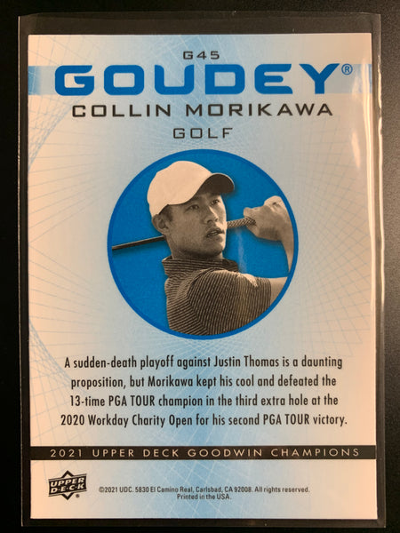 2021 UPPER DECK GOODWIN CHAMPIONS - COLIN MORIKAWA GOUDEY BLUE PARALLEL SP #G45