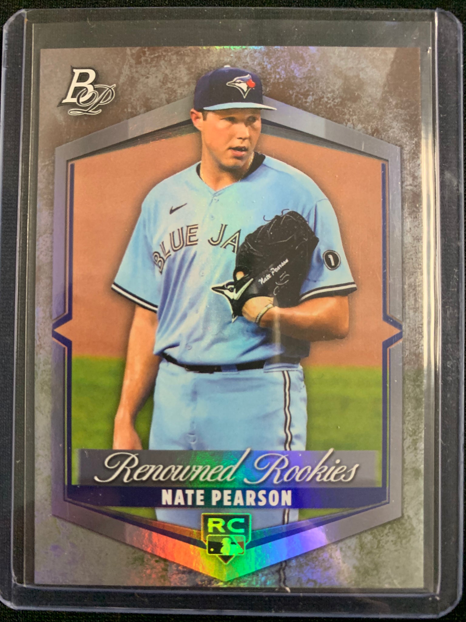 2021 BOWMAN PLATINUM BASEBALL #RR-9 TORONTO BLUE JAYS - NATE PEARSON RENOWNED ROOKIES ROOKIE CARD