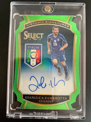 2016-2017 PANINI SELECT SOCCER #HS-GZ - ITALIA - GIANLUCA ZAMBROTTA HISTORIC SIGNATURES AUTOGRAPH NUMBERED 56/60