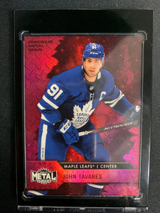 2020-21 UD SKYBOX METAL UNIVERSE HOCKEY #25 TORONTO MAPLE LEAFS -JOHN TAVARES PRECIOUS METAL GEMS NUMBERED 017/100