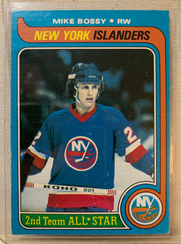 1979-80 O-PEE-CHEE HOCKEY #230 NEW YORK ISLANDERS - MIKE BOSSY CARD RAW