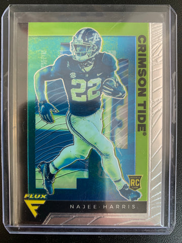 2021 PANINI CHRONICLES DRAFT PICKS FOOTBALL #241 PITTSBURGH STEELERS - NAJEE HARRIS FLUX ROOKIE CARD