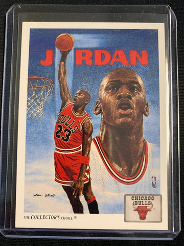 1991-92 UPPER DECK BASKETBALL #75 - MICHAEL JORDAN  - CHICAGO BULLS TEAM CHECKLIST