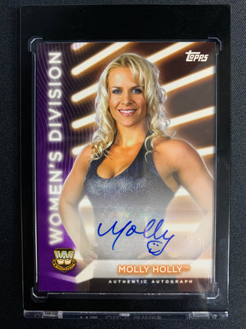 2021 TOPPS WWE WOMEN'S DIVISION WRESTLING #A-MH - MOLLY HOLLY AUTHENTIC ROSTER AUTOGRAPH NUMBERED 13/99