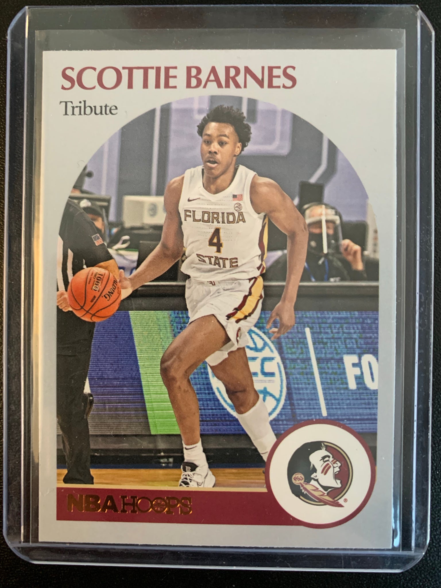 2021 PANINI CHRONICLES DRAFT PICKS BASKETBALL #57 TORONTO RAPTORS - SCOTTIE BARNES NBA HOOPS TRIBUTE ROOKIE CARD