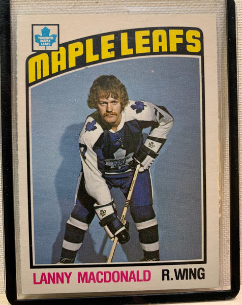 1976-77 O-PEE-CHEE HOCKEY #348 TORONTO MAPLE LEAFS - LANNY MACDONALD CARD RAW