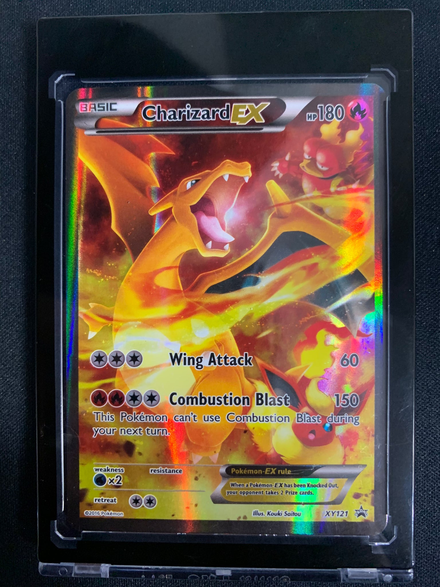 2016 POKEMON XY SPECIAL FULL ART ULTRA RARE CHARIZARD EX BLACK STAR PROMO #XY121 - NM