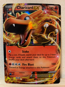 POKEMON CHARIZARD EX ULTRA RARE REVERSE HOLO FOIL CARD 11/106