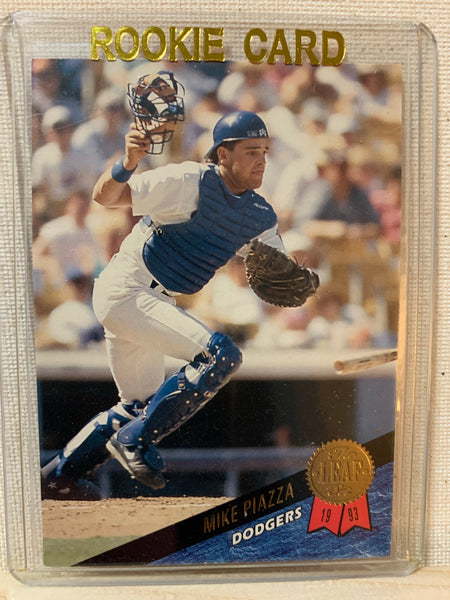 1993-94 LEAF BASEBALL #35 - MIKE PIAZZA ROOKIE CARD RAW