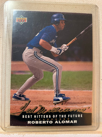 1992-93 UPPER DECK BASEBALL #T11 - ROBERTO ALOMAR BEST HITTERS OF THE FUTURE CARD RAW