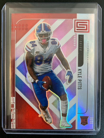 2021 PANINI CHRONICLES DRAFT PICKS FOOTBALL #175 ATLANTA FALCONS - KYLE PITTS STATUS ROOKIE CARD NUMBERED 030/149