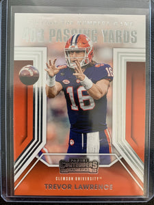 2021 PANINI CONTENDERS FOOTBALL #35 JACKSONVILLE JAGUARS - TREVOR LAWRENCE PLAYING THE NUMBERS GAME CARD