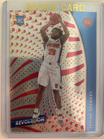 2020-2021 PANINI REVOLUTION NBA BASKETBALL #150 DETROIT PISTONS - ISAIAH STEWART REVOLUTION ROOKIE CARD