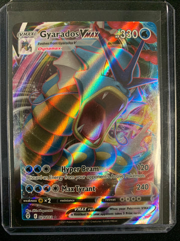 POKEMON SW&SH EVOLVING SKIES -  GYRADOS VMAX ULTRA RARE 029/203