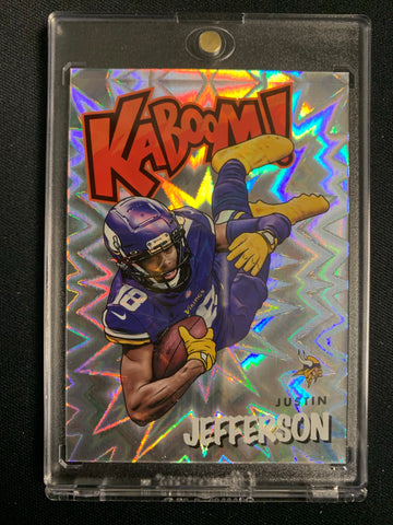 2021 PANINI ABSOLUTE FOOTBALL #K13 MINNESOTA VIKINGS - JUSTIN JEFFERSON KABOOM SSP