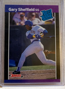 1989-90 DONRUSS BASEBALL #31 - GARY SHEFFIELD RATED ROOKIE CARD RAW