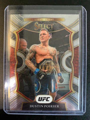 2021 PANINI SELECT UFC # 72 - DUSTIN POIRIER CONCOURSE LEVEL