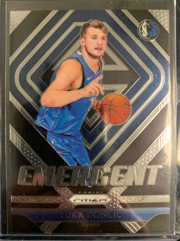 2018-19 PANINI PRIZM NBA BASKETBALL #3 DALLAS MAVERICKS - LUKA DONCIC EMERGENT INSERT ROOKIE CARD