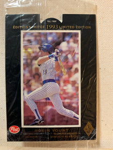 1993-94 BASEBALL #6 OF 18 - ROBIN YOUNT 1993 POST CEREAL LIMITED EDITION CARD RAW