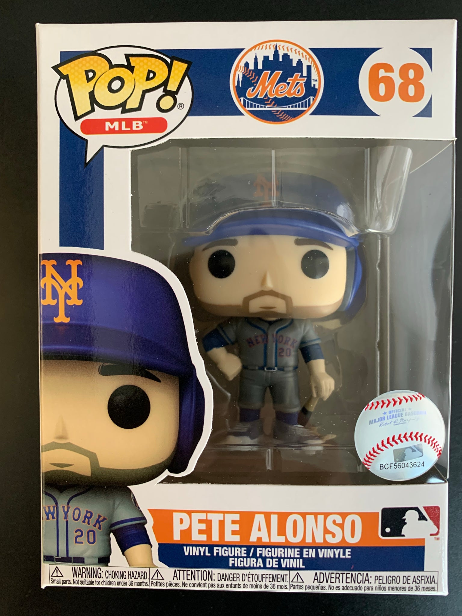 Funko Pop! MLB: Mets - Pete Alonso - (Road Uniform) - Figura de