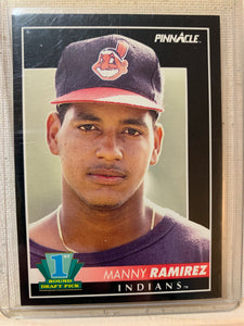 1992-93 SCORE PINNACLE BASEBALL #295 - MANNY RAMIREZ ROOKIE CARD RAW