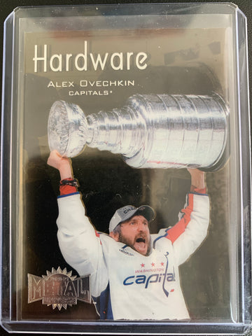 2020-21 UD SKYBOX METAL UNIVERSE HOCKEY #CH-10 WASHINGTON CAPITALS - ALEXANDER OVECHKIN ACETATE HARDWARE INSERT CARD