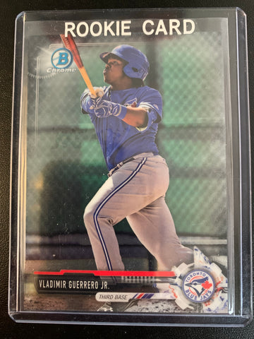 2017 BOWMAN DRAFT CHROME BASEBALL #BDC-150 TORONTO BLUE JAYS - VLADIMIR GUERRERO BOWMAN CHROME DRAFT CARD