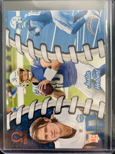 2020 PANINI CHRONICLES OMEGA FOOTBALL #O-3 LOS ANGELES CHARGERS - JUSTIN HERBERT ROOKIE CARD