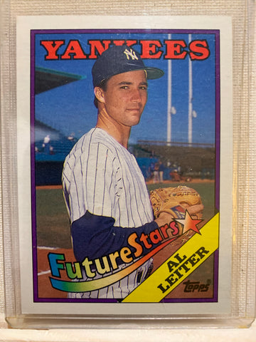 1988-89 TOPPS BASEBALL #18 - AL LEITER ROOKIE CARD RAW