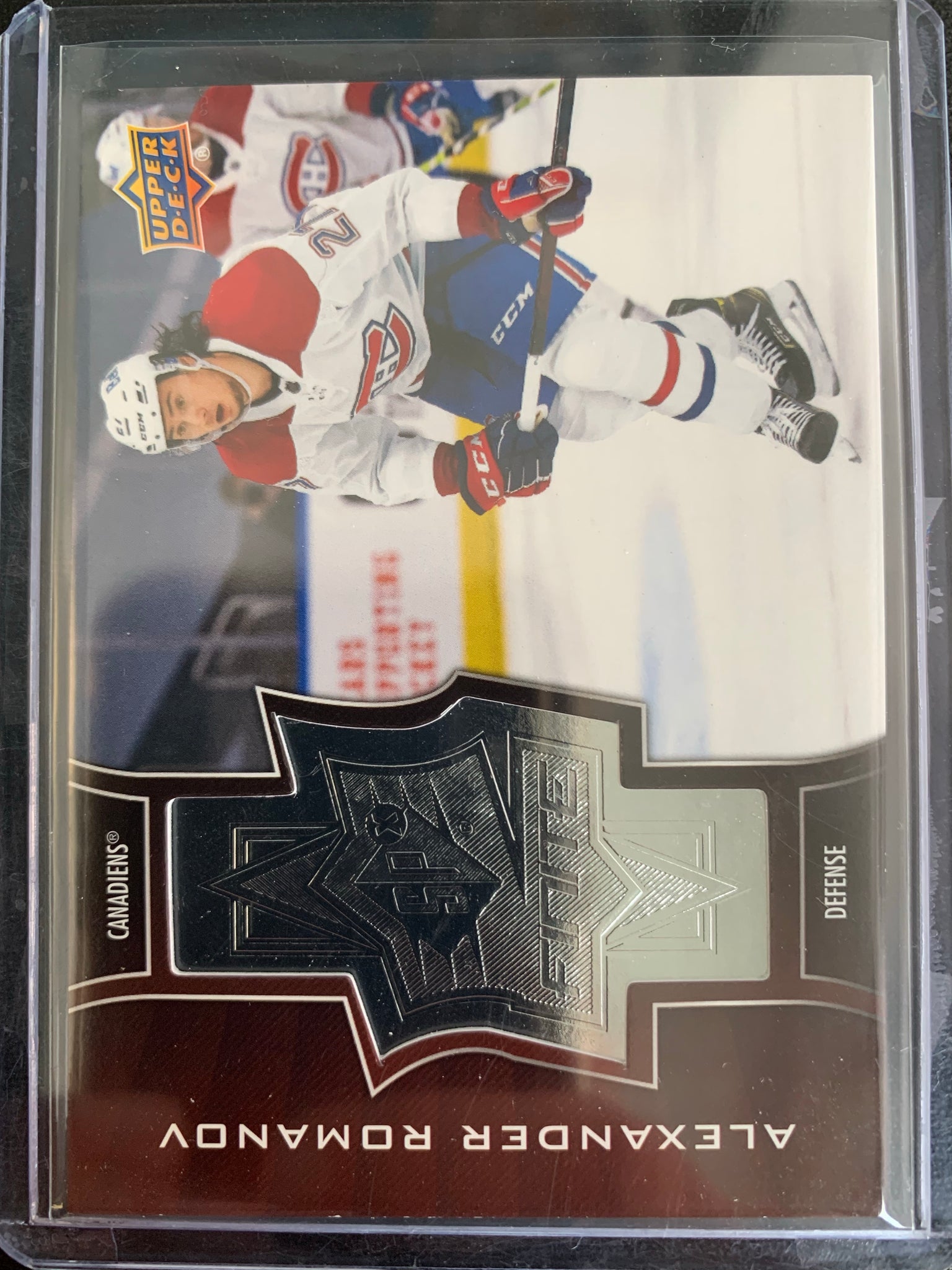 2020-21 UPPER DECK EXTENDED HOCKEY #SF-42 MONTREAL CANADIENS - ALEXANDER ROMANOV SPX FINITE ROOKIE CARD NUMBERED 1578/2999