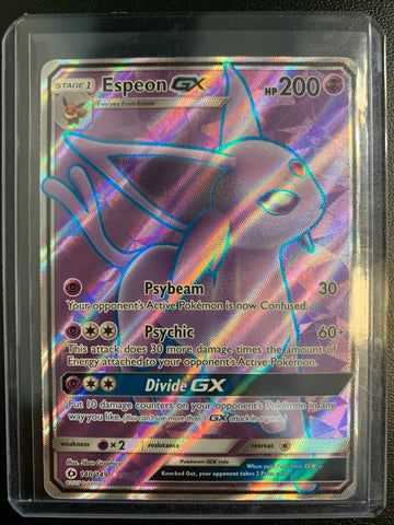 POKEMON SUN & MOON BASE SET ESPEON GX ULTRA RARE - 140/149 - PACK FRESH CONDITION