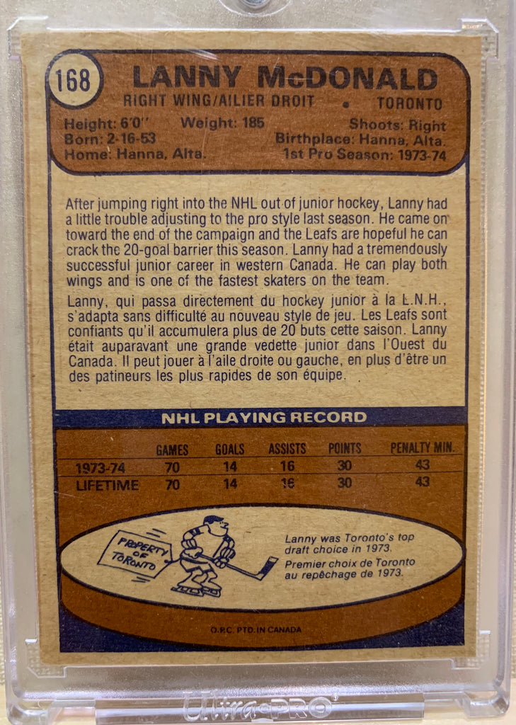 1984 O-Pee-Chee Lanny McDonald