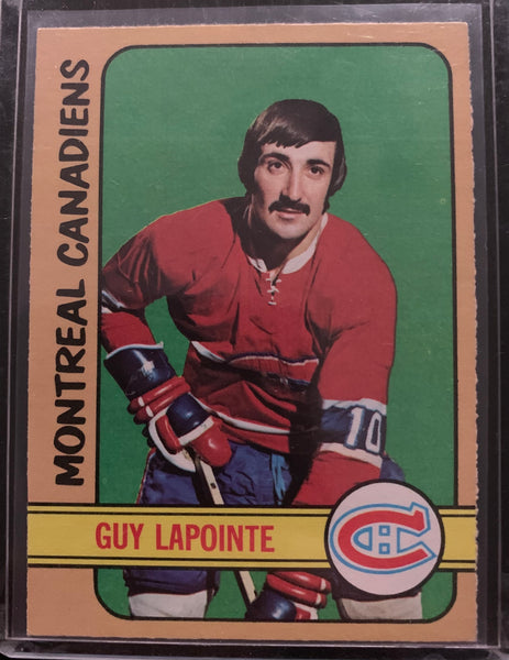 1972-73 O-PEE-CHEE HOCKEY #86 MONTREAL CANADIENS - GUY LAPOINTE CARD RAW