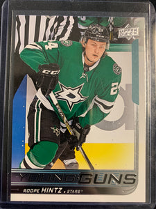 2018-19 UPPER DECK HOCKEY #202 DALLAS STARS - ROOPE HINTZ YOUNG GUNS ROOKIE CARD