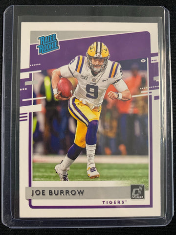 2020 PANINI CHRONICLES DRAFT PICKS FOOTBALL #1 CINCINNATI BENGALS - JOE BURROW COLLEGIATE RATED ROOKIE CARD