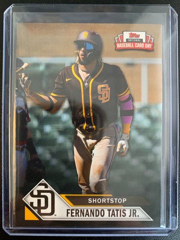 2021 TOPPS NATIONAL BASEBALL CARD DAY #GP-1 SAN DIEGO PADRES - FERNANDO TATIS JR SP SET FINISHER CARD