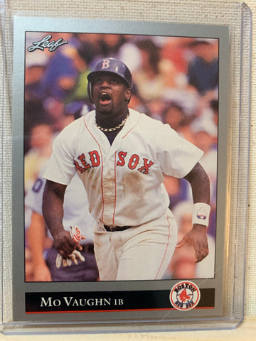 1992-93 LEAF BASEBALL #103 - MO VAUGHN ROOKIE CARD RAW