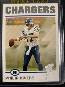 2004 TOPPS NFL FOOTBALL #375 SAN DIEGO CHARGERS - PHILIP RIVERS ROOKIE CARD - MINT